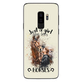 Just A Girl Who Loves Horses - Personalized Horse Phone Case