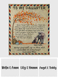 Letter To My Daughter - Personalized Daughter Blanket