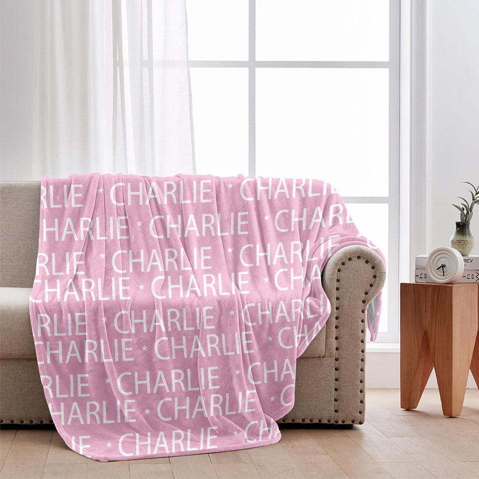 Custom Dog Name Pattern - Personalized Dog Blanket