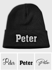 Custom Name - Personalized Kid Embroidered Beanie
