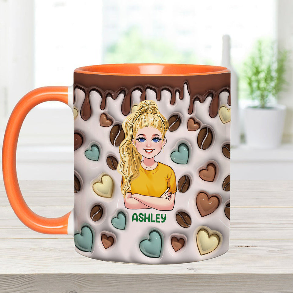 Caffeine Queen - Personalized Coffee Accent Mug
