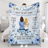 To My Daughter I Love You - Personalized Daughter Blanket