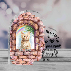 No Longer By My Side - Personalized Dog Custom Shaped Acrylic Plaque