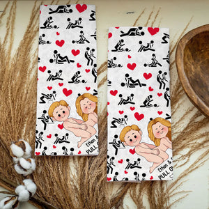 Pull Out Game - Personalized Couple Golf Towel