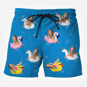 Custom Photo Men Shorts - Personalized Couple Men Shorts