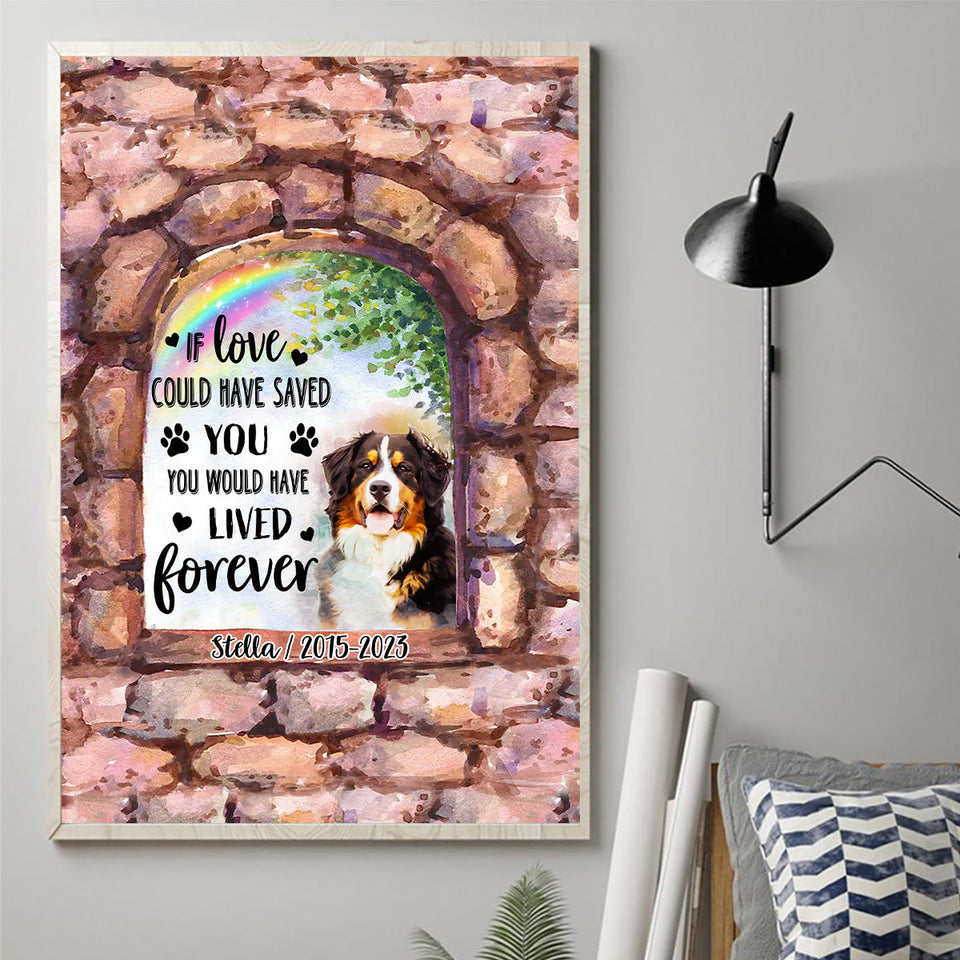 No Longer By My Side - Personalized Dog Canvas And Poster