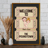 Welcome To The Poundtown Inappropriate Adult - Personalized Couple Canvas And Poster