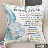 Love From Baby Bump - Personalized Mother Throw Pillow