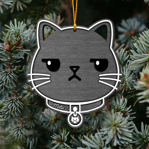 Meowy Christmas - Personalized Cat Ornament