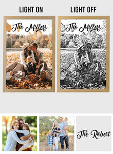 Love Family - Personalized Family Light Photo Frame