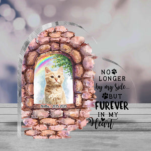 No Longer By My Side - Personalized Dog Custom Shaped Acrylic Plaque