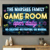Game Room - Personalized Video Game Canvas And Poster