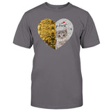 Forever In My Heart Custom Photo Dog & Cat - Gift for dog lovers, dog lover, cat lover - Personalized Sequin T-shirt