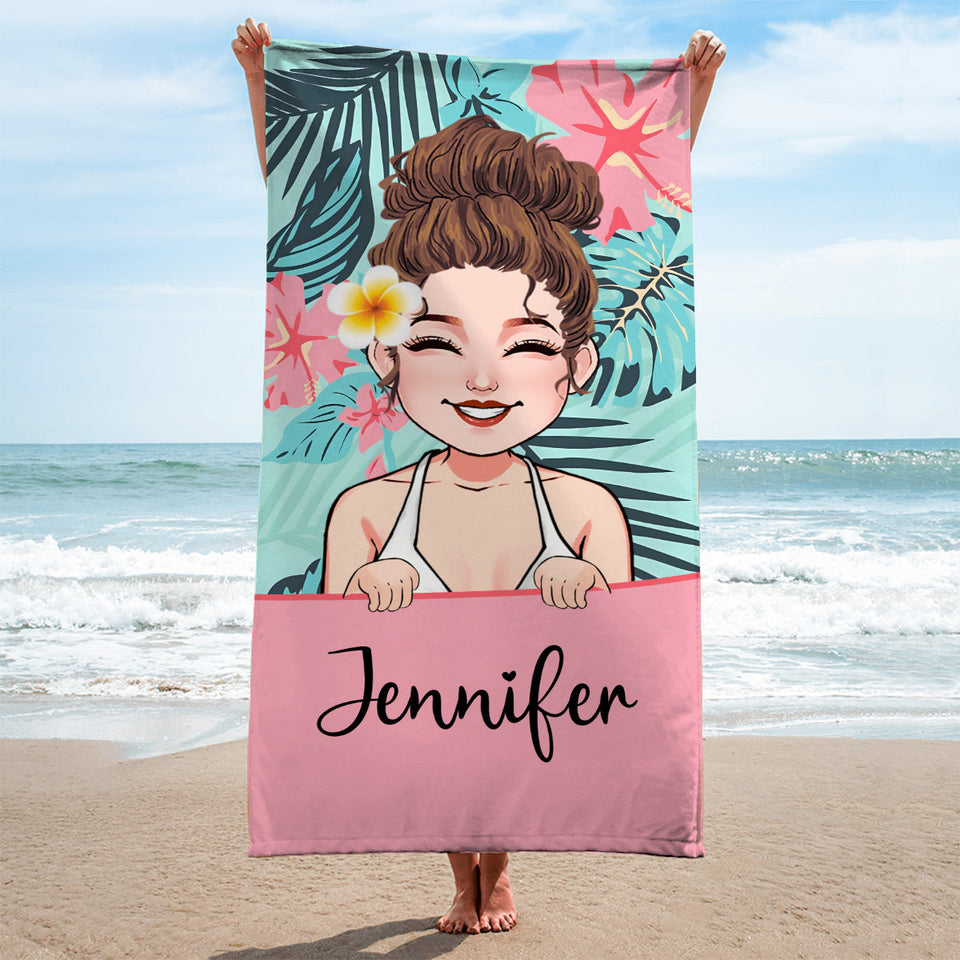 Beach Lover - Personalized Sea Lover Beach Towel