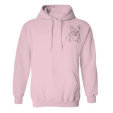 Custom Line Art - Personalized Dog Embroidered Hoodie