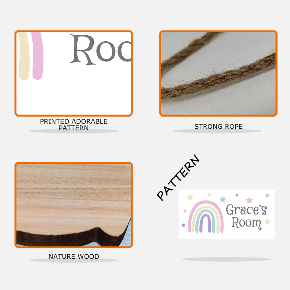Child's Room - Personalized Kid Custom Shaped Wood Sign