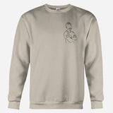 Custom Line Art - Personalized Son Embroidered Sweater