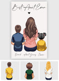 Best Aunt Ever - Personalized Aunt Canvas And Poster