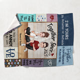 I Love You The Most - Personalized Couple Blanket