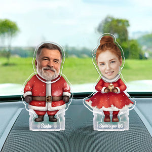 Santa And Santa's Favorite Ho - gift for husband, wife, boyfriend, girlfriend - Personalized Custom Shaking Head