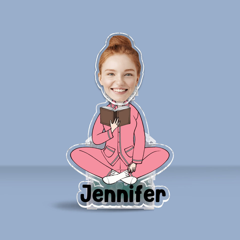 Just A Girl Who Loves Books - Personalized Book Custom Shaking Head
