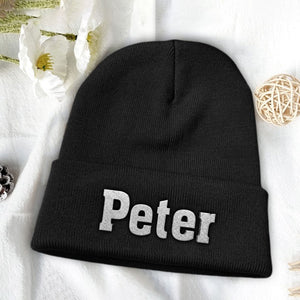 Custom Name - Personalized grandson Embroidered Beanie