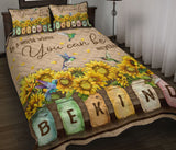 In A World Where You Can Be Anything Teacher Quilt Set 0622