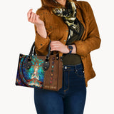 Namaste Green - Personalized Yoga Leather Handbag