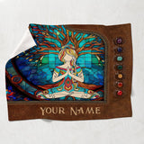 Namaste Green - Personalized Yoga Blanket
