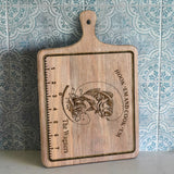 Hook 'Em And Cook 'Em - Fishing gift for dad, him, husband - Personalized Cutting Board