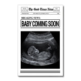 Baby Coming Soon - Personalized Mother Canvas And Poster