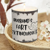 Fart Extinguisher - Gift for dad, grandma, grandpa, mom, uncle, aunt, son, daughter, brother, sister, granddaughter, grandson, husband, wife, boyfriend, girlfriend, friend - Personalized Candle With Wooden Lid