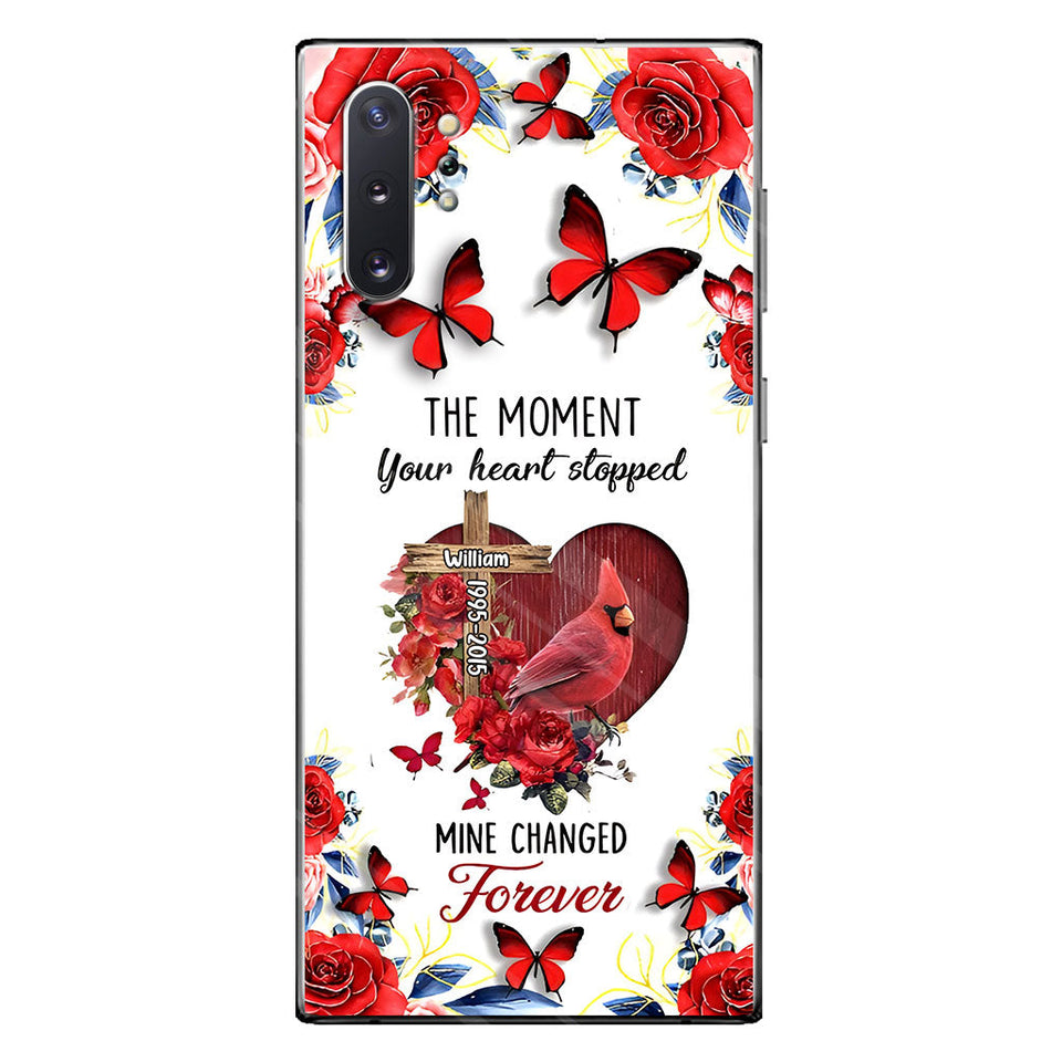 The Moment Your Heart Stopped - Personalized Memorial Phone Case