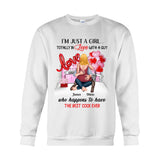 I'm Just A Girl In Love With A Guy - Personalized Couple T-shirt And Hoodie