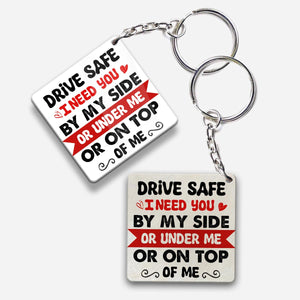 Drive Safe - Personalized Couple Keychain