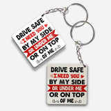 Drive Safe - Personalized Couple Keychain