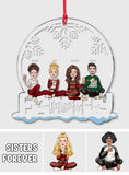 Sibling Forever - Personalized Sibling Transparent Ornament