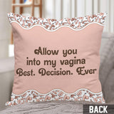 Best Decision Ever - Personalized Couple Throw Pillow