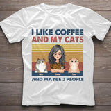 I Like Coffee And My Dog - Dog gift for cat lover - Personalized T-shirt And Hoodie