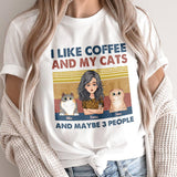 I Like Coffee And My Dog - Dog gift for cat lover - Personalized T-shirt And Hoodie