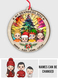 My Grandkids - Gift for grandma - Personalized 2 Layered Piece Ornament