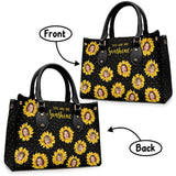 Grandma’s Garden - Gift for grandma, mom - Personalized Leather Handbag
