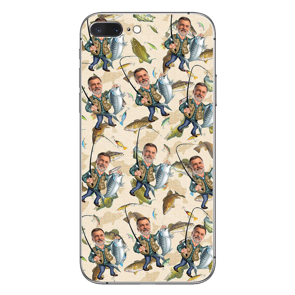Photo Inserted Funny Fishing - Personalized Fishing Phone Case