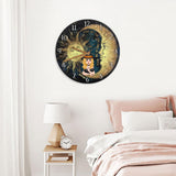 Live By The Sun Love By The Moon - Personalized Witch Wall Clock