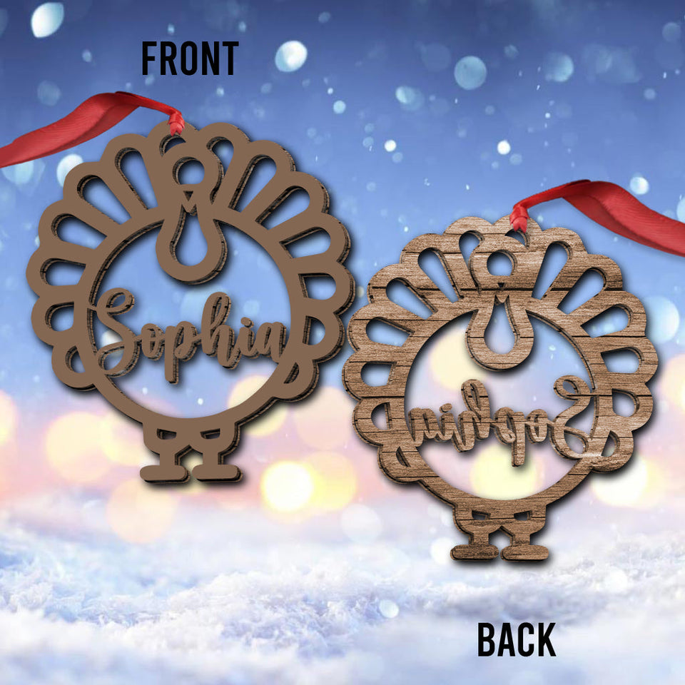 Thanksgiving Vibes - Personalized Thanksgiving Ornament