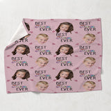 Best Grandma Mom Ever - Gift for grandma, mom, grandma - Personalized Blanket
