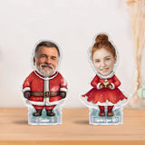 Santa And Santa's Favorite Ho - gift for husband, wife, boyfriend, girlfriend - Personalized Custom Shaking Head