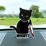 What Cool Black Cat - Black Cat gift for cat lover - Personalized Custom Shaking Head