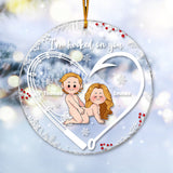 I'm Hooked On You - Personalized Fishing Transparent Ornament