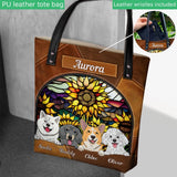 You Are My Sunshine Sunflower Stained Glass - Personalized Dog Tote Bag